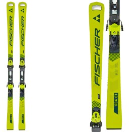  Fischer RC4 WC CT M-PLATE ski with RC4 Z13 FF bindings