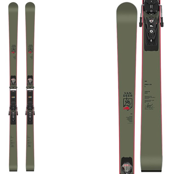 Skis Van Deer Pro Series avec fixations SPX 12 VAN DEER Race carve - sl - gs