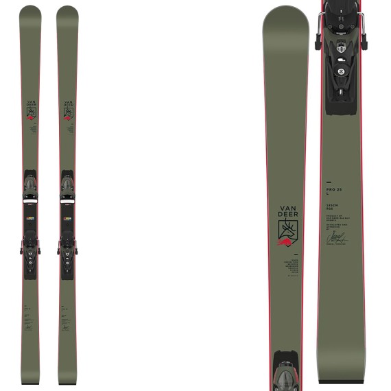 Skis Van Deer Pro Series avec fixations SPX 15 VAN DEER Race carve - sl - gs