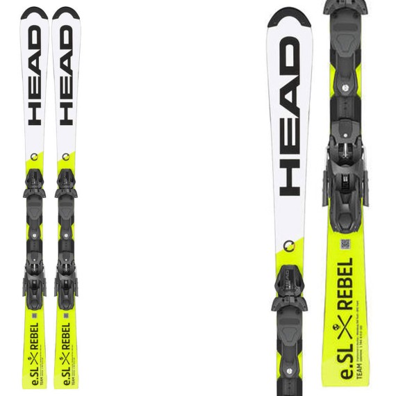 HEAD Sci Head WCR e SL Rebel Team con attacchi Freeflex 11 Race