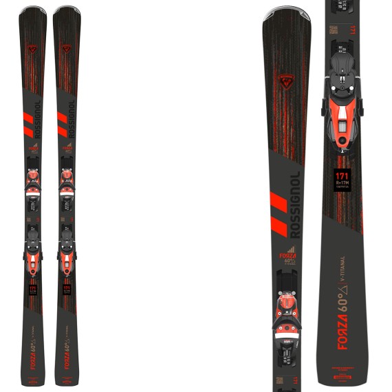 Ski Rossignol Forza 60 V-TI with bindings NX12 ROSSIGNOL Race carve - sl - gs