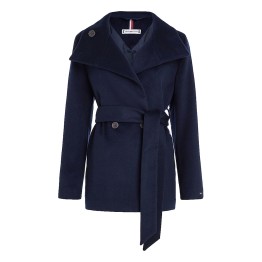 Tommy Hilfiger double-breasted wool coat with belt TOMMY HILFIGER Jackets and coats