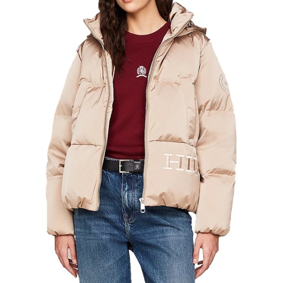Tommy Hilfiger Relaxed Fit doudoune en satin avec capuche TOMMY HILFIGER Vestes et manteaux Tommy Hilfiger Relaxed Fit doudoune en satin avec capuche TOMMY HILFIGER Vestes et manteaux