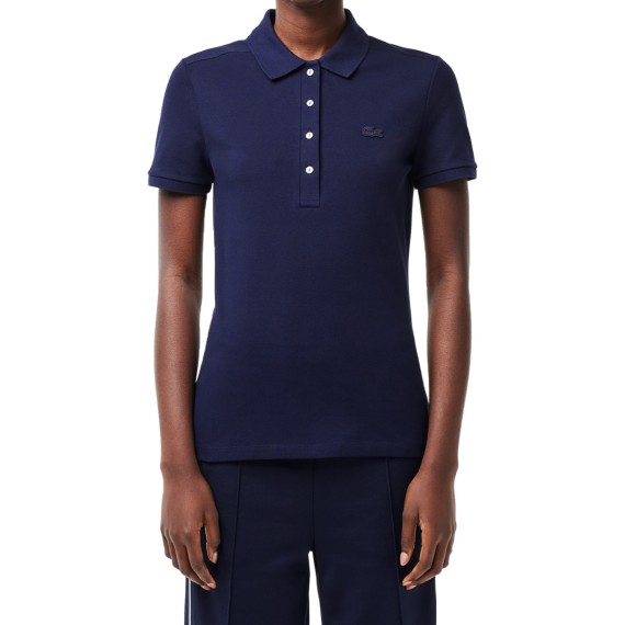 LACOSTE Polo de piqué de algodón elástico Lacoste Slim Fit LACOSTE Polo de piqué de algodón elástico Lacoste Slim Fit