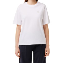  T-shirt in jersey di cotone Pima Lacoste Relaxed Fit