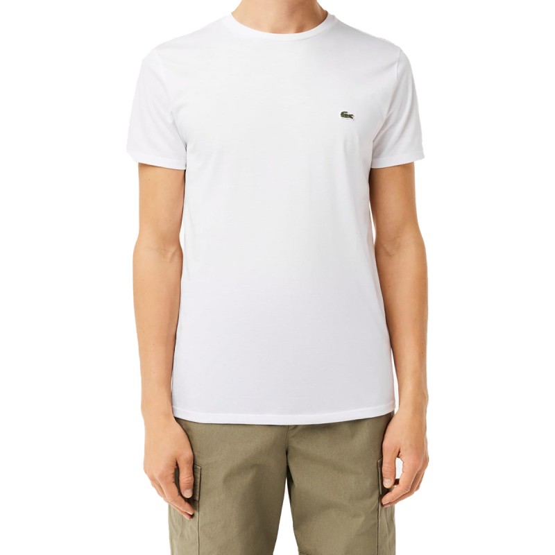 LACOSTE T-shirt in jersey di cotone Pima Lacoste Girocollo