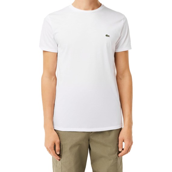 LACOSTE T-shirt in jersey di cotone Pima Lacoste Girocollo