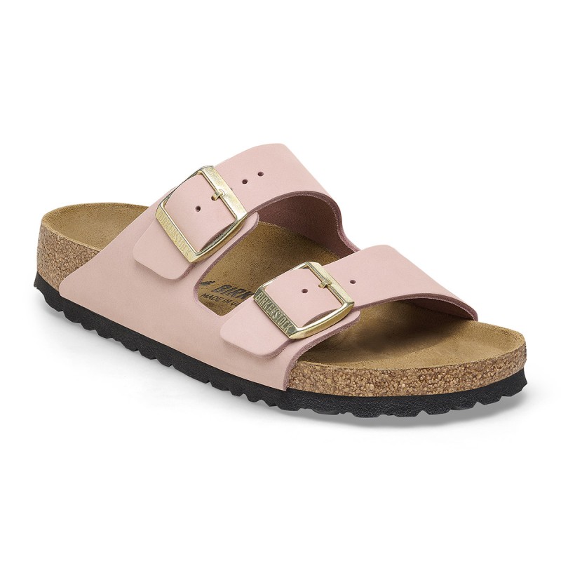 Sandali Birkenstock Arizona Nubuck Leather Soft Pink BIRKENSTOCK Sandali