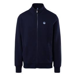 North Sails sweatshirt with full zip and NORTH SAILS logo patch Knitwear