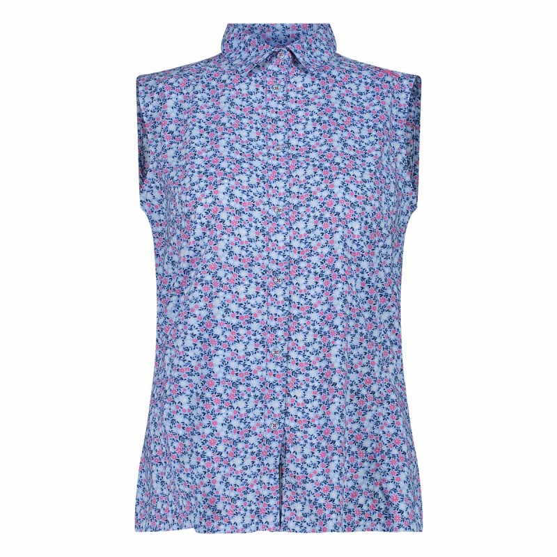 CMP Camicia Cmp senza maniche con fantasia floreale