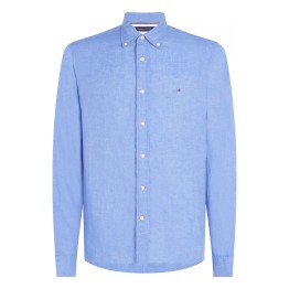 TOMMY   HILFIGER Camisa Tommy Hilfiger Regular Fit de lino Blue Spell