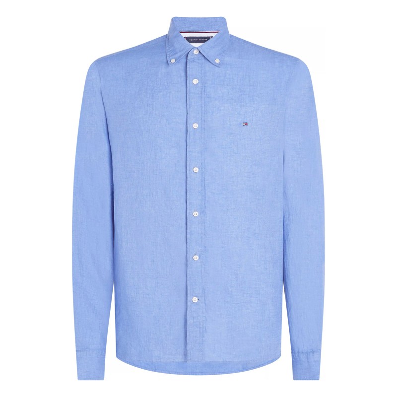 TOMMY   HILFIGER Camisa Tommy Hilfiger Regular Fit de lino Blue Spell