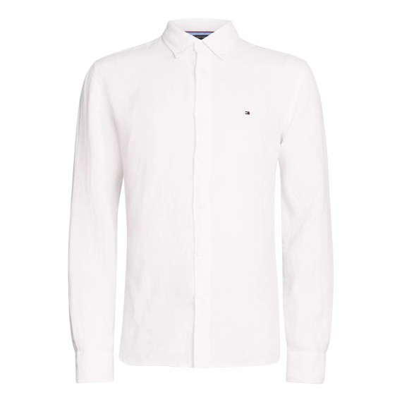 TOMMY   HILFIGER Camisa Tommy Hilfiger Regular Fit de lino Optic White