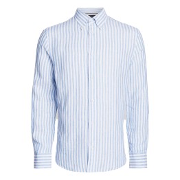  Chemise Tommy Hilfiger Regular Fit en lin rayé Blue Spell