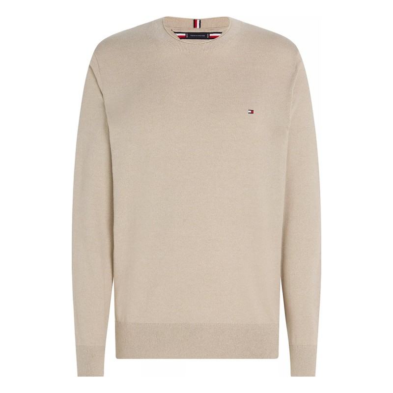 TOMMY   HILFIGER Suéter Tommy Hilfiger Mouline de algodón orgánico Beige