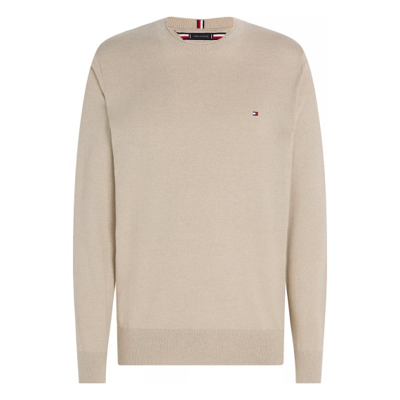 Maglioncino Tommy Hilfiger Mouline Organic Cotton Beige TOMMY  HILFIGER Maglieria