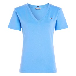  Camiseta Tommy Hilfiger New Slim Cody con escote en V Blue Spell