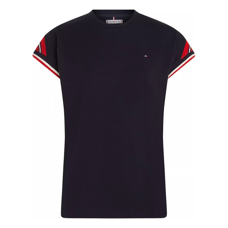 TOMMY   HILFIGER T-shirt Tommy Hilfiger Stripe SLV à manches courtes