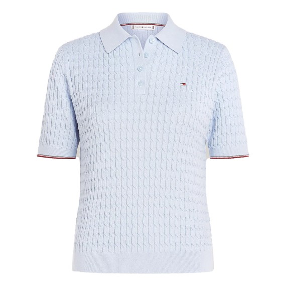 TOMMY   HILFIGER Polo Tommy Hilfiger Slim Fit in maglia intrecciata