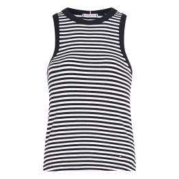 TOMMY   HILFIGER Camiseta de tirantes ajustada Tommy Hilfiger a rayas con costuras