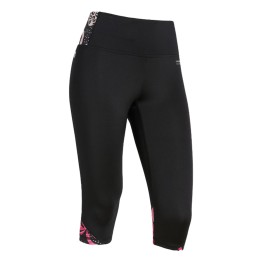  Leggings Freddy capri de cintura alta con inserciones estampadas tropicales