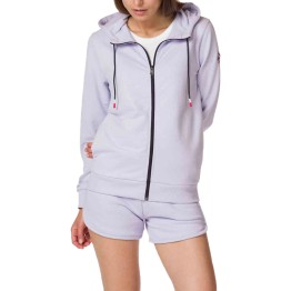  Rossignol Logo Cotton Hoodie with Full Zip W