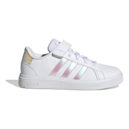  Adidas Grand Court Lifestyle Court Elastic Lace and Top Strap Shoes