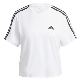  Adidas Essentials 3-Stripes Single Jersey Crop T-shirt