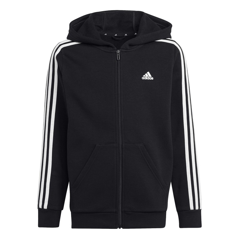 ADIDAS Felpa con cappuccio Adidas Essentials 3-Stripes Fleece Full-Zip Jr