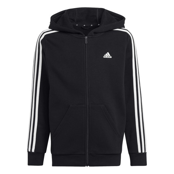 ADIDAS Sudadera con capucha Adidas Essentials 3-Stripes Fleece Full-Zip Jr