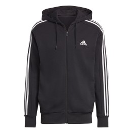 Felpa con cappuccio Adidas Essentials French Terry 3-Stripes Full-Zip ADIDAS Maglieria