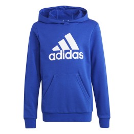  Adidas Big Logo Essentials Cotton Jr Blue Hoodie