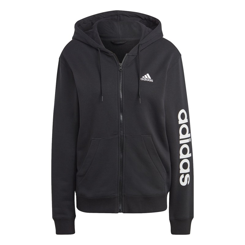 Felpa con cappuccio Adidas Essentials Linear Full-Zip French Terry ADIDAS Maglieria