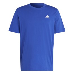 ADIDAS Adidas Essentials Single Jersey Embroidered Small Logo Blue T-shirt