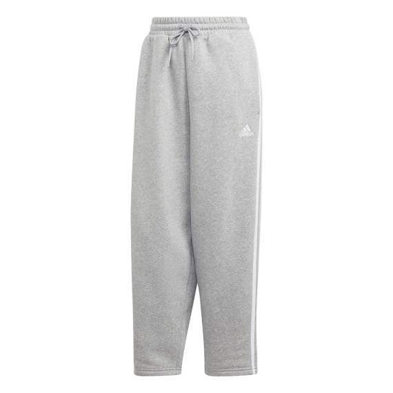 ADIDAS Pantalon Adidas Essentials 3-Stripes Open Hem Fleece Gray