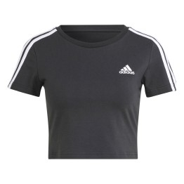  T-shirt Adidas Essentials 3-Stripes Crop Black