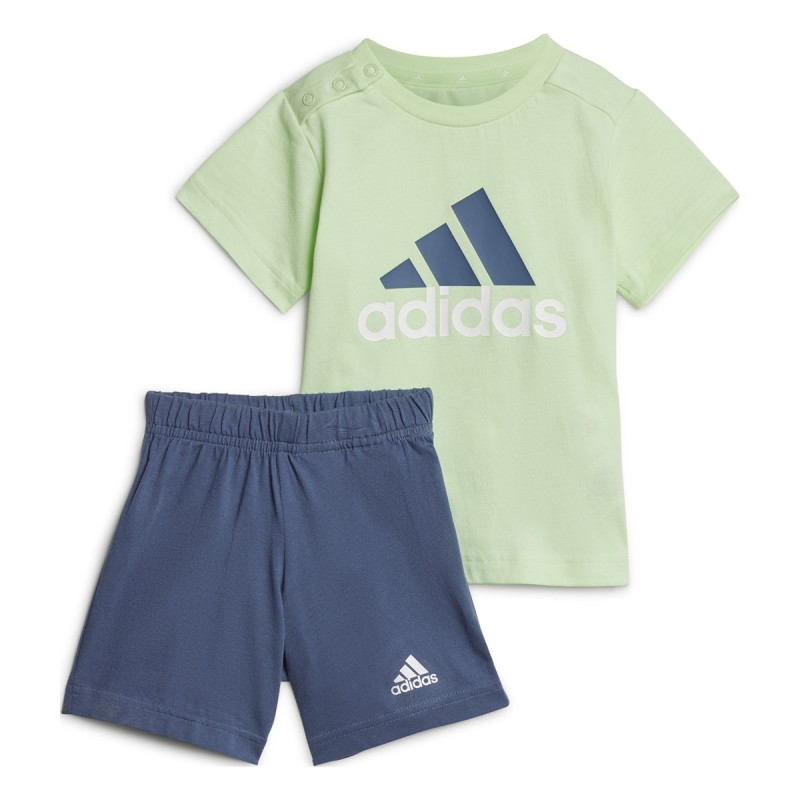 ADIDAS Conjunto Adidas Essentials Organic Cotton Tee and Shorts Green