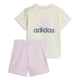  Conjunto Adidas Essentials Organic Cotton Tee and Shorts Pink
