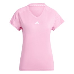 ADIDAS Adidas Aeroready Train Essentials Minimal Branding V-Neck T-shirt Pink