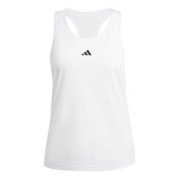  Adidas Train Essentials Minimal Branding Racerback Tank Top White