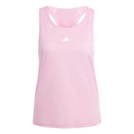 Adidas Train Essentials Minimal Branding Racerback Tank Top Pink