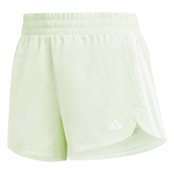 ADIDAS Adidas Pacer 3-Stripes Woven Mid-Rise Yellow Shorts