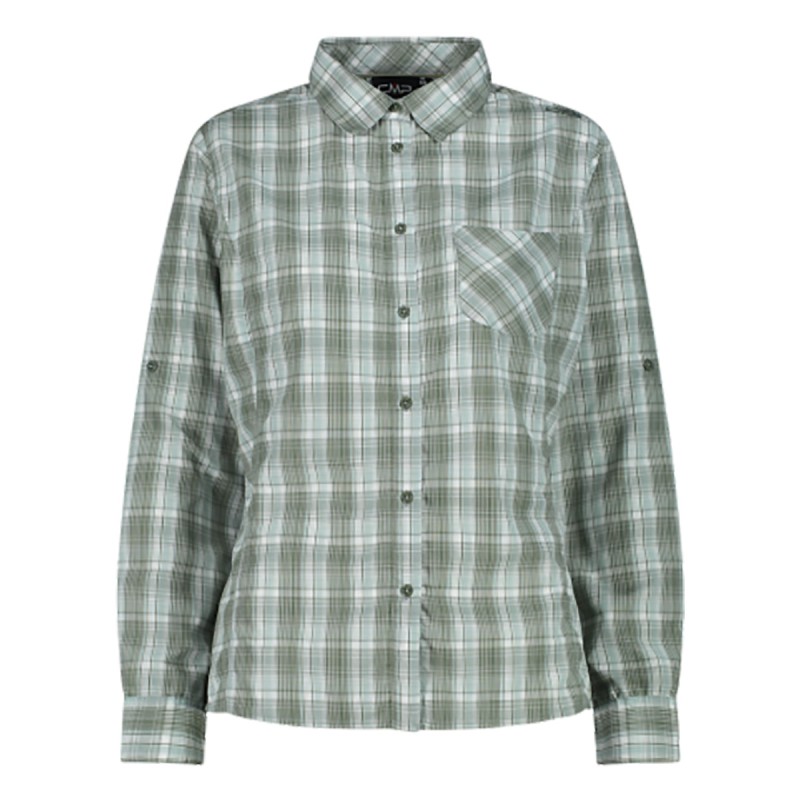 CMP Camicia Cmp Fantasia Check Maniche Lunghe W