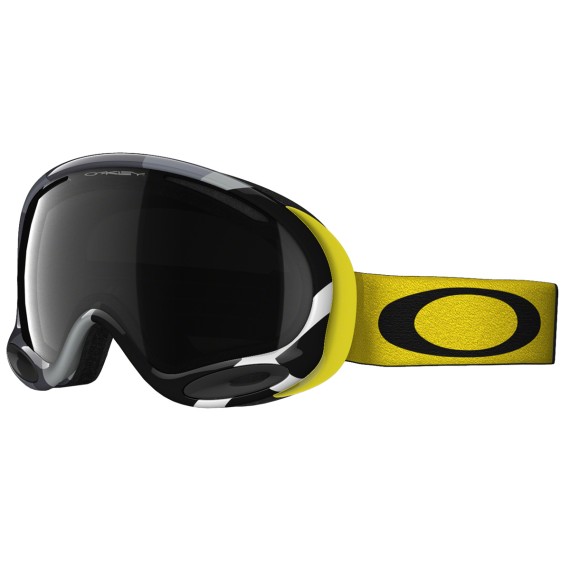 Maschera snow Oakley A-Frame nero-giallo