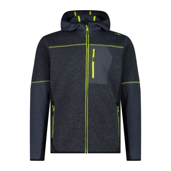 CMP Pile CMP Knit-Tech Jacquard con cappuccio M CMP Pile CMP Knit-Tech Jacquard con cappuccio M
