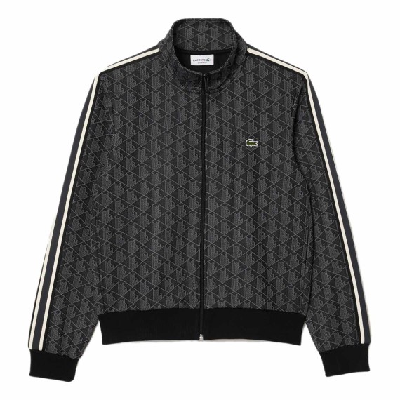 LACOSTE Veste en molleton Lacoste Jacquard Paris LACOSTE Veste en molleton Lacoste Jacquard Paris