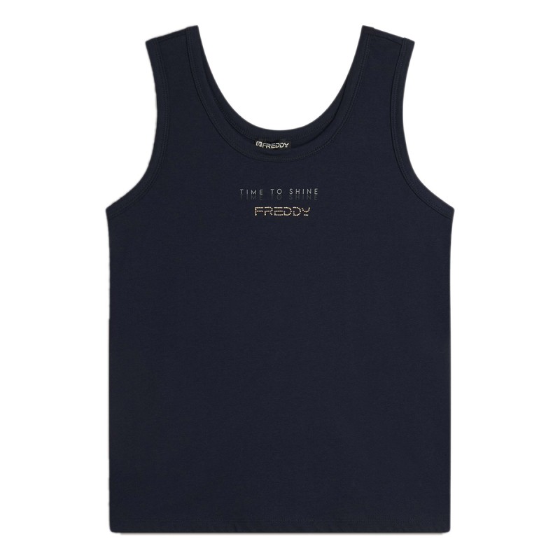 FREDDY Camiseta sin mangas acampanada Freddy Gold Graphic