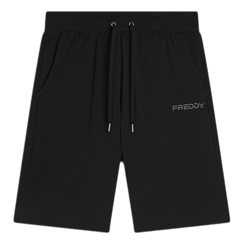 FREDDY Short Freddy Jersey Strass Logo