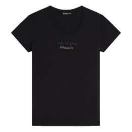 FREDDY T-Shirt Freddy Jersey Stretch Bicolor Graphic