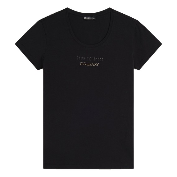 FREDDY Freddy Jersey Stretch Bicolor Graphic T-Shirt